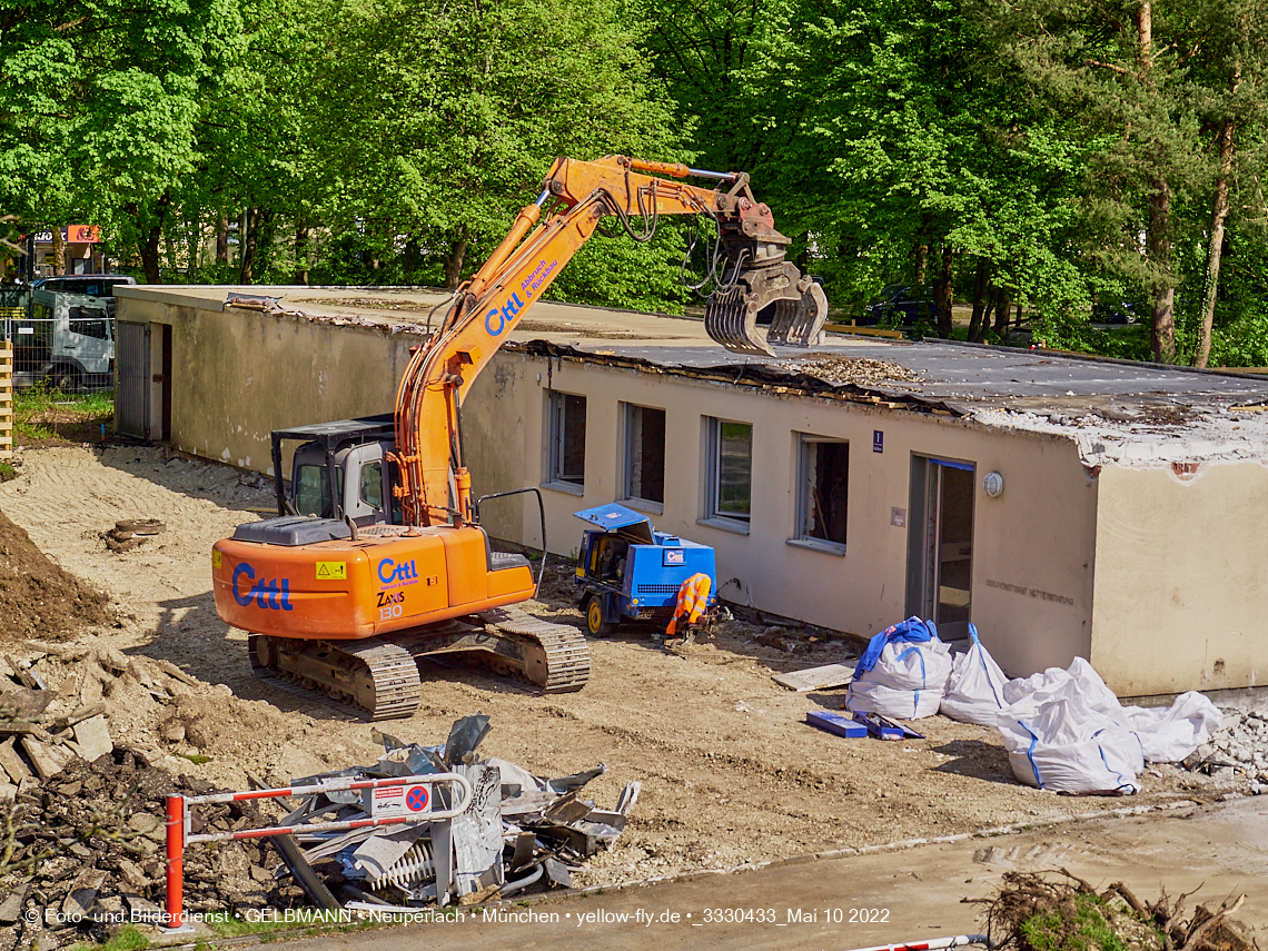 10.05.2022 - Baustelle am Haus für Kinder in Neuperlach